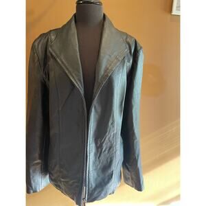 Genuine Leather Women's XL East 5th Black Jacket Coat GUC